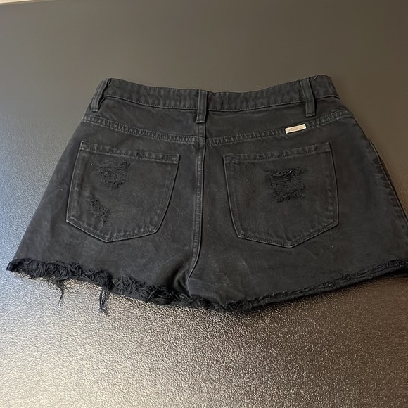 KAN Can Black Jean Shorts SZ Medium - Picture 3 of 7
